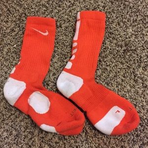 Nike Dri Fit Elite Crew Socks Orange Medium